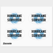 HURRICANE OVERLEVENDE stickers (4 ovaal) (Vel)