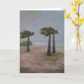 HURRICANE PALMS Wenskaart Kaart (Gele Bloem)