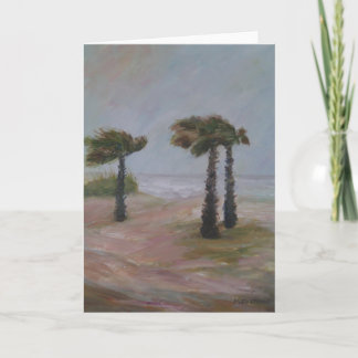 HURRICANE PALMS Wenskaart Kaart