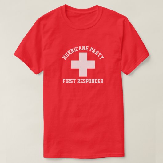 Hurricane Party First Responder T-shirt (Design voorkant)