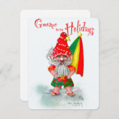 Hurricane Relief Gnome Team - Gnome voor de feestd Feestdagenkaart (Voorkant / Achterkant)