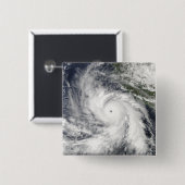 Hurricane Rick Vierkante Button 5,1 Cm (Voorkant /achterkant)