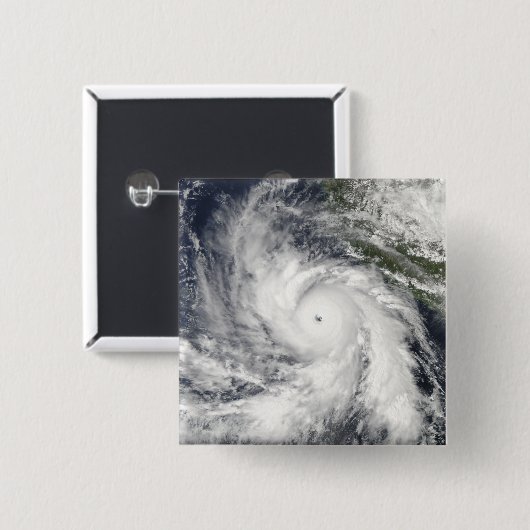Hurricane Rick Vierkante Button 5,1 Cm (Voorkant /achterkant)