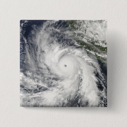 Hurricane Rick Vierkante Button 5,1 Cm (Voorkant)