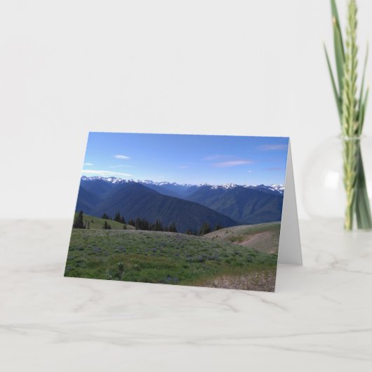Hurricane Ridge Blank Note card Kaart (Voorkant)