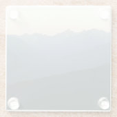 Hurricane Ridge Glazen Onderzetter (Achterkant)