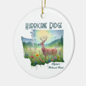 Hurricane Ridge National Park Souvenir Gift Keramisch Ornament (Links)