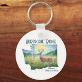 Hurricane Ridge National Park Souvenir Gift Sleutelhanger (Achterkant)