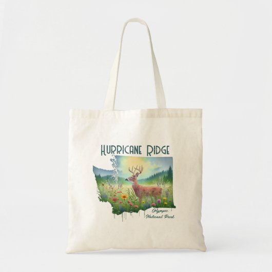 Hurricane Ridge National Park Souvenir Gift Tote Bag (Voorkant)