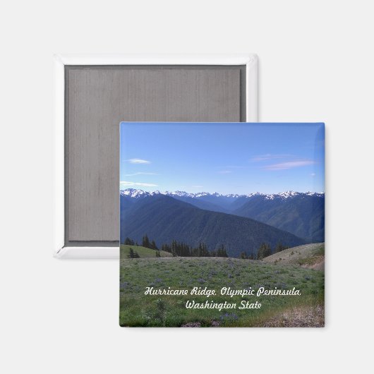Hurricane Ridge - Olympische Natal Park Magnet (Voorkant / Achterkant)