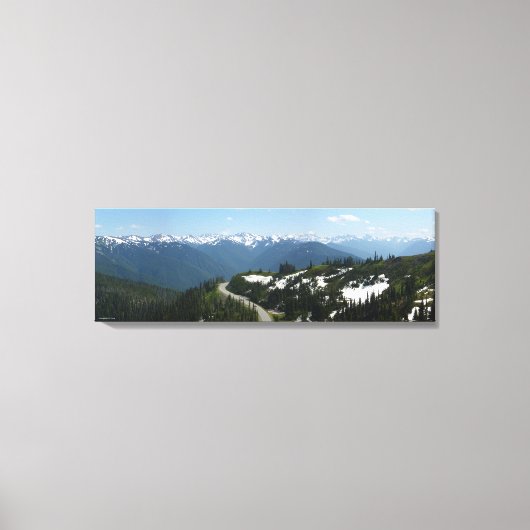 Hurricane Ridge Panorama (meerdere panelen) Canvas Afdruk (Voorkant)