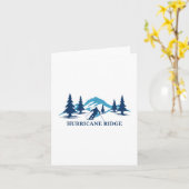 Hurricane Ridge Washington Ski Resort Skiër Kaart (Gele Bloem)