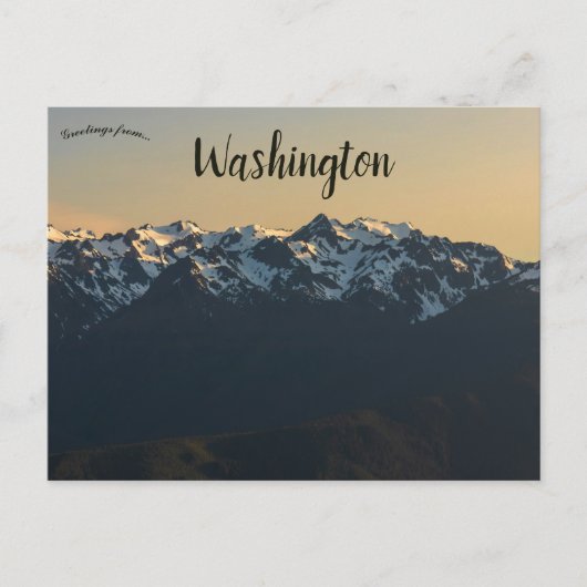 Hurricane Ridge Washington USA Briefkaart (Voorkant)