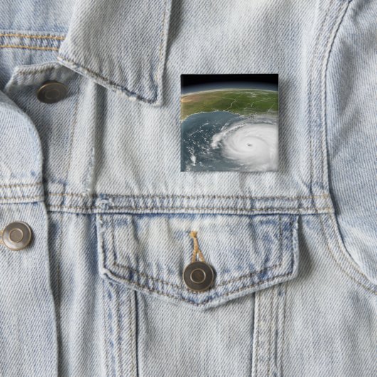 Hurricane Rita Vierkante Button 5,1 Cm (In situ)