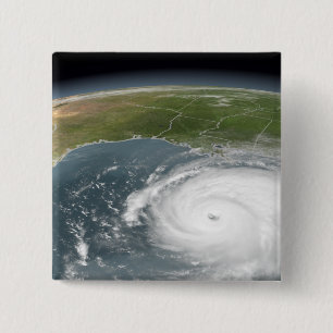 Hurricane Rita Vierkante Button 5,1 Cm
