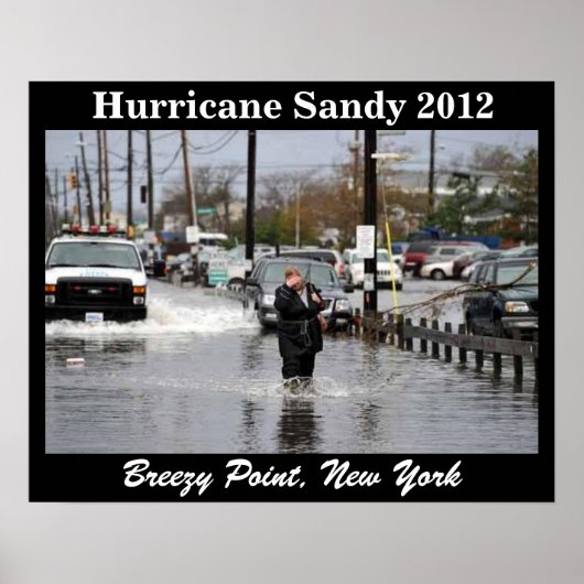 HURRICANE SANDY 2012 poster (Voorkant)