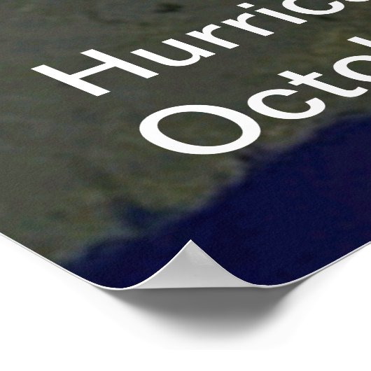 Hurricane Sandy Large Poster (Hoek)