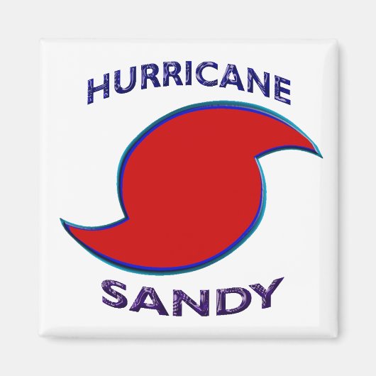 Hurricane Sandy Symbol Magneet (Voorkant)
