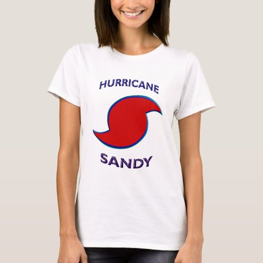 Hurricane Sandy Symbol T-shirt (Voorkant)