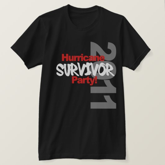 Hurricane Survival Party 1011 T-shirt (Design voorkant)