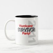 Hurricane Survival Party 1011 Tweekleurige Koffiemok (Links)