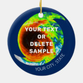 HURRICANE SURVIVOR-gepersonaliseerde herdenking Keramisch Ornament (Achterkant)