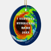 HURRICANE SURVIVOR, gepersonaliseerde herdenking Keramisch Ornament (Rechts)