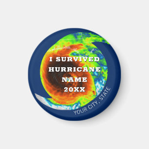 HURRICANE SURVIVOR, gepersonaliseerde herdenking Magneet