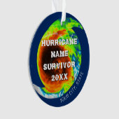 HURRICANE SURVIVOR-gepersonaliseerde herdenking Ornament (voorkant)