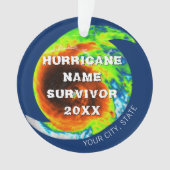 HURRICANE SURVIVOR-gepersonaliseerde herdenking Ornament (voorkant)