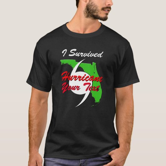 Hurricane Survivor Personalized T-Shirt (Voorkant)