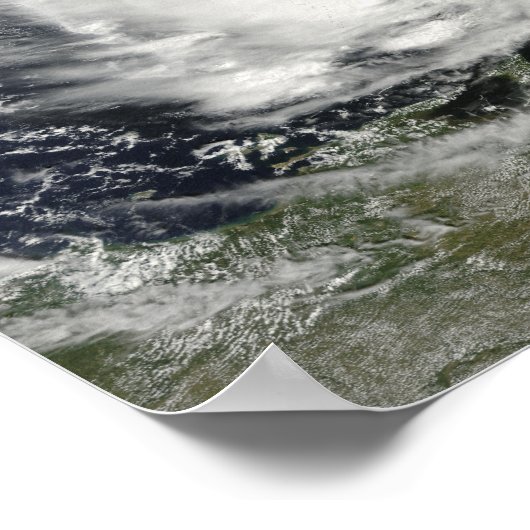 Hurricane Tomas over de Lesser Antilles Poster (Hoek)