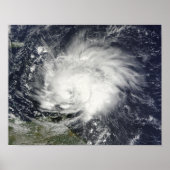 Hurricane Tomas over de Lesser Antilles Poster (Voorkant)