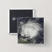 Hurricane Tomas over de Lesser Antilles Vierkante Button 5,1 Cm (Voorkant /achterkant)