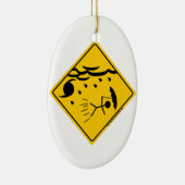 Hurricane Weather Warning Merchandise and Clothing Keramisch Ornament (Rechts)