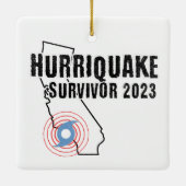 #Hurriquake Overlevende 2023 Keramisch Ornament (Achterkant)