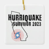 #Hurriquake Overlevende 2023 Keramisch Ornament (Voorkant)