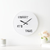 HURRY IT'S TIME ROUND CLOCK GROTE KLOK (Huis)