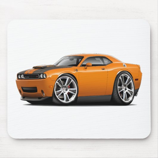 Hurst Challenger Oranje auto Muismat (Voorkant)