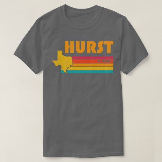 Hurst Texas  Verdrietig Souvenir T-shirt (Design voorkant)