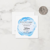 *~ Hurt Leven Waterverf Quote AP62 Nota Kaart Notitiekaartje (Voorkant / Achterkant in situ)