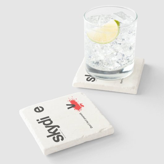 Hurt Yourself Skydiver niet Stenen Onderzetter (Zijkant)