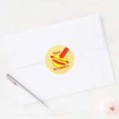 Hurting voor een Squirting Ronde Sticker (Envelop)