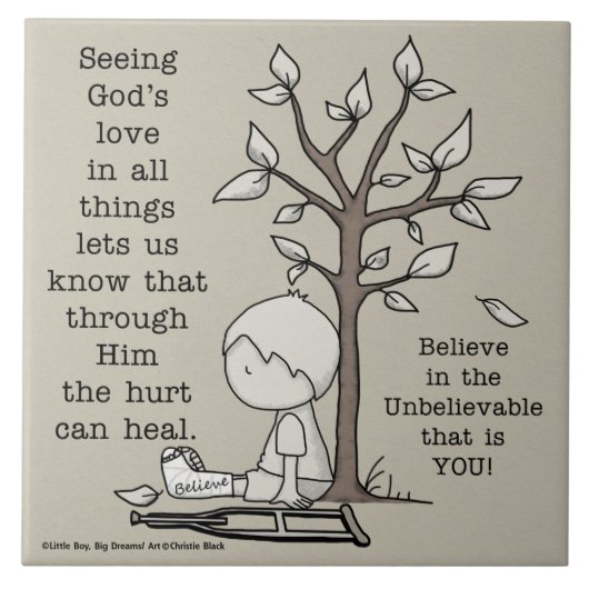 Hurts kunnen helen tegeltje (Voorkant)