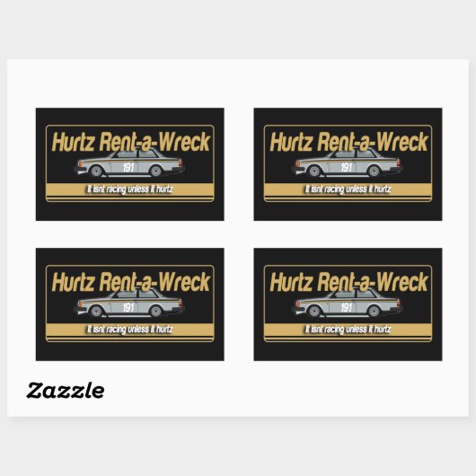 Hurtz Rent-a-Wreck Sticker (Vel)
