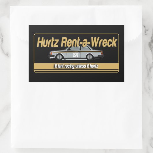 Hurtz Rent-a-Wreck Sticker (Tas)