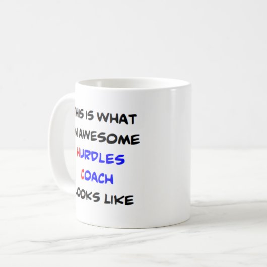 hurzelencoach, geweldige koffiemok (Voorkant links)