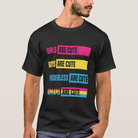 Hus is Panual Vlag Pan Pride Panual T-shirt (Voorkant)