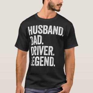 Hus Pap Driver Grappig Rijden Vrachtwagen Vintage T-shirt