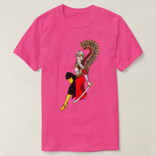 Husaria Honey Pin Up Girl T-shirt (Design voorkant)